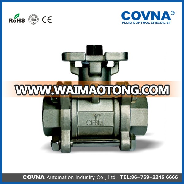 Stainless Steel Two Way Valve Body Pneumatic Ball Valve